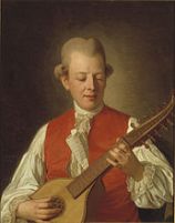 Carl Michael Bellman, porträtterad av Per Krafft 1779.